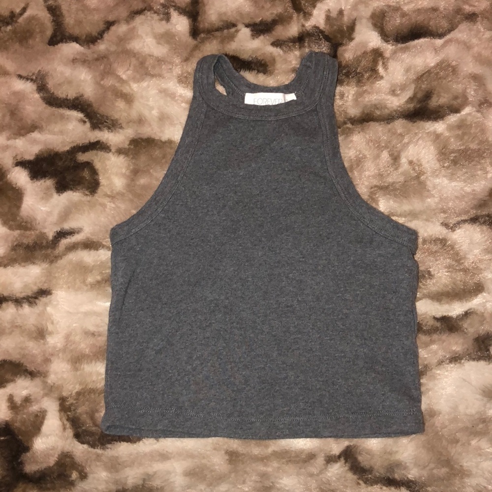 FOREVER 21 grey halter top